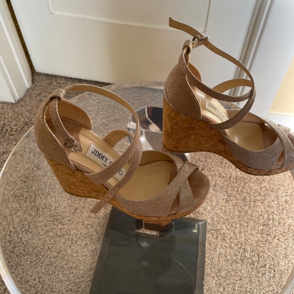 Jimmy Choo Wedge Sandals US Size 4 - Picture 4 of 7